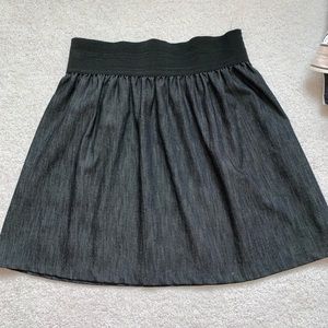Dark grey denim skirt